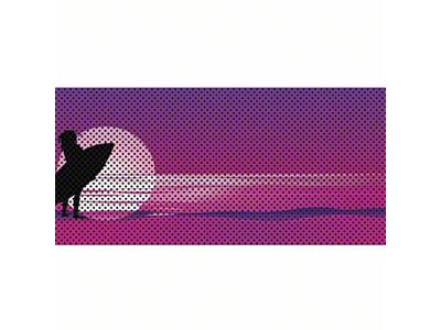 Under The Sun Inserts Grille Insert; Endless Summer Purple Surfer Female (20-23 Jeep Gladiator JT w/o TrailCam; 24-25 Jeep Gladiator JT Sport)