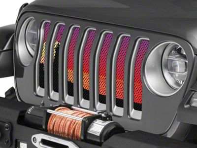 Under The Sun Inserts Grille Insert; Endless Summer Red Light House (20-23 Jeep Gladiator JT w/o TrailCam; 24-25 Jeep Gladiator JT Sport)