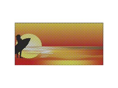 Under The Sun Inserts Grille Insert; Endless Summer Surfer Girl (20-23 Jeep Gladiator JT w/o TrailCam; 24-25 Jeep Gladiator JT Sport)