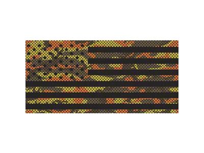 Under The Sun Inserts Grille Insert; Fall Colors Camo Stars Stripes (20-23 Jeep Gladiator JT w/o TrailCam; 24-25 Jeep Gladiator JT Sport)