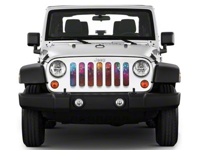 Under The Sun Inserts Grille Insert; Fuzzy Lights (20-23 Jeep Gladiator JT w/o TrailCam; 24-25 Jeep Gladiator JT Sport)