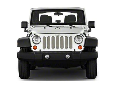 Under The Sun Inserts Grille Insert; Light Khaki Metallic (20-23 Jeep Gladiator JT w/o TrailCam; 24-25 Jeep Gladiator JT Sport)