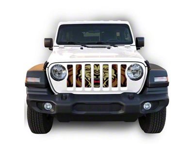 Under The Sun Inserts Grille Insert; Lion (20-23 Jeep Gladiator JT w/o TrailCam; 24-25 Jeep Gladiator JT Sport)