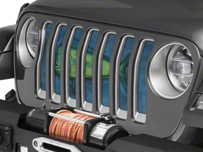Under The Sun Inserts Grille Insert; Mahi Mahi (20-23 Jeep Gladiator JT w/o TrailCam; 24-25 Jeep Gladiator JT Sport)