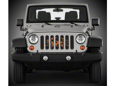 Under The Sun Inserts Grille Insert; Maryland Crab Orange (20-23 Jeep Gladiator JT w/o TrailCam; 24-25 Jeep Gladiator JT Sport)