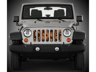 Under The Sun Inserts Grille Insert; Maryland Orange (20-23 Jeep Gladiator JT w/o TrailCam; 24-25 Jeep Gladiator JT Sport)