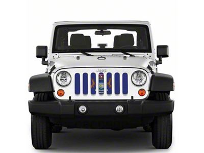 Under The Sun Inserts Grille Insert; Michigan State Flag (20-23 Jeep Gladiator JT w/o TrailCam; 24-25 Jeep Gladiator JT Sport)