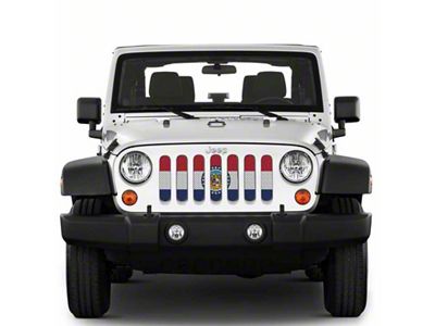 Under The Sun Inserts Grille Insert; Missouri State Flag (20-23 Jeep Gladiator JT w/o TrailCam; 24-25 Jeep Gladiator JT Sport)