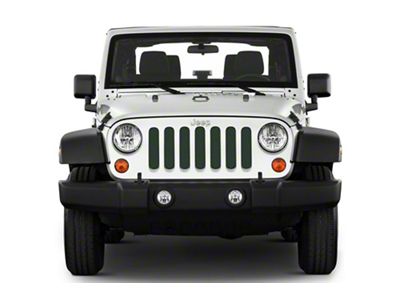 Under The Sun Inserts Grille Insert; Natural Green Pearl (20-23 Jeep Gladiator JT w/o TrailCam; 24-25 Jeep Gladiator JT Sport)