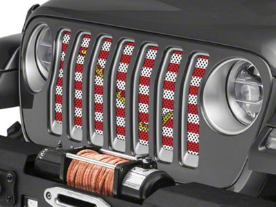 Under The Sun Inserts Grille Insert; Navy Jack (20-23 Jeep Gladiator JT w/o TrailCam; 24-25 Jeep Gladiator JT Sport)