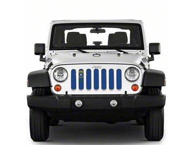 Under The Sun Inserts Grille Insert; Nevada State Flag (20-23 Jeep Gladiator JT w/o TrailCam; 24-25 Jeep Gladiator JT Sport)