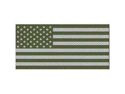 Under The Sun Inserts Grille Insert; Olive Drab Old Glory White Stars Stripes (20-23 Jeep Gladiator JT w/o TrailCam; 24-25 Jeep Gladiator JT Sport)