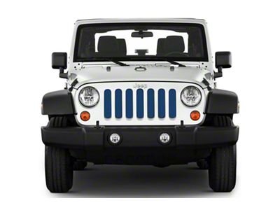 Under The Sun Inserts Grille Insert; Patriot Blue Pearl Coat (20-23 Jeep Gladiator JT w/o TrailCam; 24-25 Jeep Gladiator JT Sport)