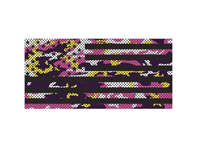 Under The Sun Inserts Grille Insert; Purple, Pink and Yellow Camo Stars and Stripes (20-23 Jeep Gladiator JT w/o TrailCam; 24-25 Jeep Gladiator JT Sport)