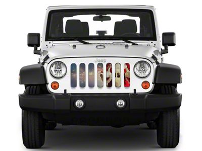Under The Sun Inserts Grille Insert; Santas Belly (20-23 Jeep Gladiator JT w/o TrailCam; 24-25 Jeep Gladiator JT Sport)
