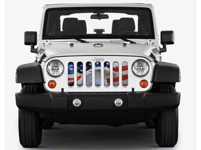 Under The Sun Inserts Grille Insert; Soaring High 1 (20-23 Jeep Gladiator JT w/o TrailCam; 24-25 Jeep Gladiator JT Sport)