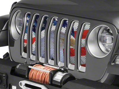 Under The Sun Inserts Grille Insert; Soaring High (20-23 Jeep Gladiator JT w/o TrailCam; 24-25 Jeep Gladiator JT Sport)