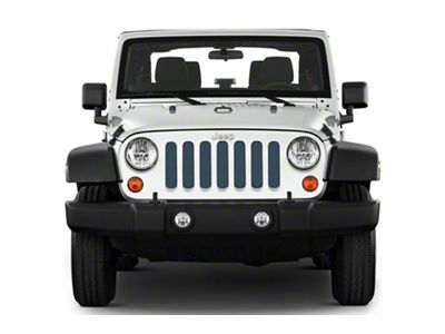 Under The Sun Inserts Grille Insert; Steel Blue Metallic (20-23 Jeep Gladiator JT w/o TrailCam; 24-25 Jeep Gladiator JT Sport)