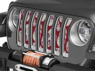 Under The Sun Inserts Grille Insert; Sugar Skulls (20-23 Jeep Gladiator JT w/o TrailCam; 24-25 Jeep Gladiator JT Sport)