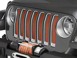 Under The Sun Inserts Grille Insert; Sunburst Orange Pearl (20-23 Jeep Gladiator JT w/o TrailCam; 24-25 Jeep Gladiator JT Sport)