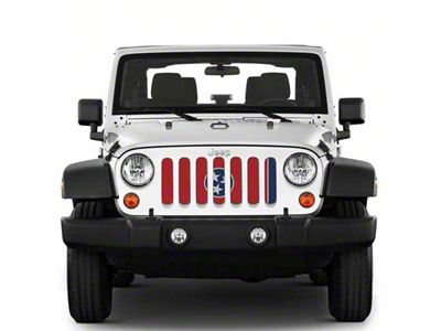 Under The Sun Inserts Grille Insert; Tennessee State Flag (20-23 Jeep Gladiator JT w/o TrailCam; 24-25 Jeep Gladiator JT Sport)