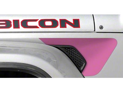 Under The Sun Inserts Fender Vent Decals; Pink (18-25 Jeep Wrangler JL)