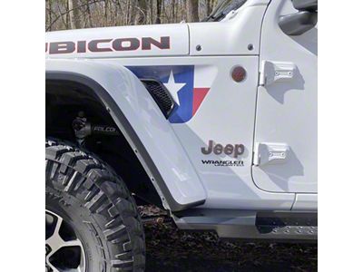 Under The Sun Inserts Fender Vent Decals; Texas State (18-25 Jeep Wrangler JL)