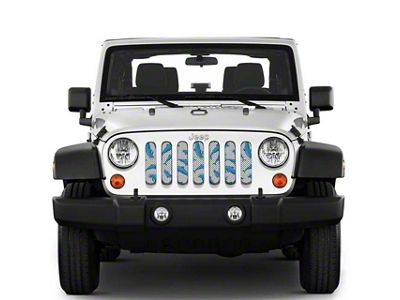 Under The Sun Inserts Grille Insert; Dolphin (18-23 Jeep Wrangler JL w/o TrailCam; 24-25 Jeep Wrangler JL Sport)