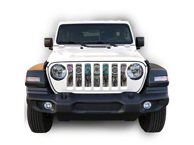 Under The Sun Inserts Grille Insert; Dreamcatcher (18-23 Jeep Wrangler JL w/o TrailCam; 24-25 Jeep Wrangler JL Sport)