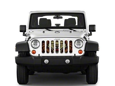 Under The Sun Inserts Grille Insert; Lion (07-18 Jeep Wrangler JK)