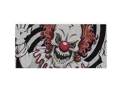 Under The Sun Inserts Grille Insert; Scary Skull Clown (07-18 Jeep Wrangler JK)