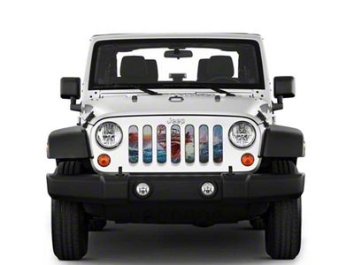 Under The Sun Inserts Grille Insert; Shark Bite (07-18 Jeep Wrangler JK)