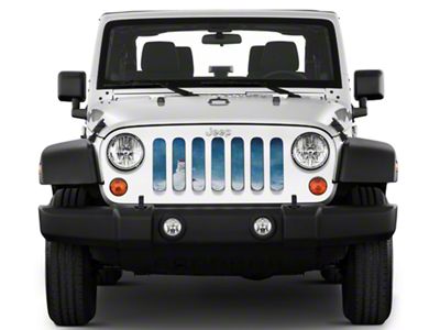 Under The Sun Inserts Grille Insert; Snowmen Hill (07-18 Jeep Wrangler JK)