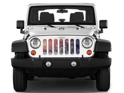 Under The Sun Inserts Grille Insert; Snowy Field (07-18 Jeep Wrangler JK)