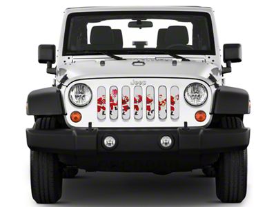 Under The Sun Inserts Grille Insert; So Many Santas (07-18 Jeep Wrangler JK)