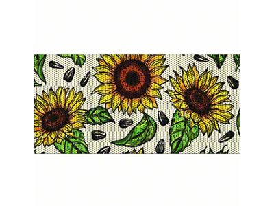 Under The Sun Inserts Grille Insert; Sunflowers (18-23 Jeep Wrangler JL w/o TrailCam; 24-25 Jeep Wrangler JL Sport)