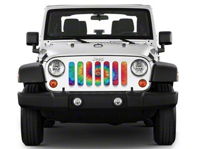 Under The Sun Inserts Grille Insert; Trippy Tie Dye (07-18 Jeep Wrangler JK)