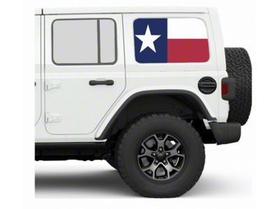 Under The Sun Inserts Hard Top Rear Side Window Decals; Always Bigger (07-25 Jeep Wrangler JK & JL 4-Door)