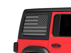 Under The Sun Inserts Hard Top Rear Side Window Decals; Black Out (07-26 Jeep Wrangler JK & JL 4-Door)