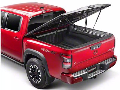 UnderCover Elite Hinged Tonneau Cover; Black Textured (22-25 Frontier w/ 5-Foot Bed)