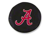 University of Alabama A Spare Tire Cover; Black (66-18 Jeep CJ5, CJ7, Wrangler YJ, TJ & JK)