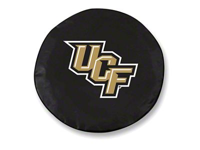 University of Central Florida Spare Tire Cover; Black (66-18 Jeep CJ5, CJ7, Wrangler YJ, TJ & JK)