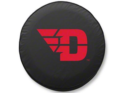 University of Dayton Spare Tire Cover; Black (66-18 Jeep CJ5, CJ7, Wrangler YJ, TJ & JK)