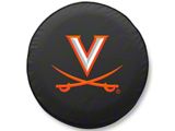 University of Virginia Spare Tire Cover; Black (66-18 Jeep CJ5, CJ7, Wrangler YJ, TJ & JK)