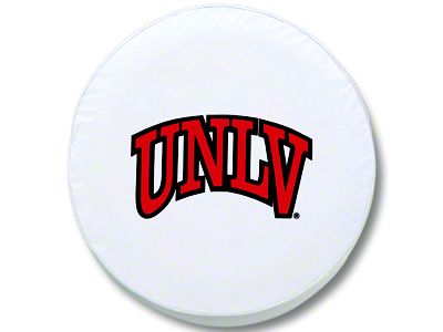 UNLV Spare Tire Cover; White (66-18 Jeep CJ5, CJ7, Wrangler YJ, TJ & JK)