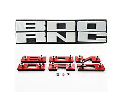 UPR Replacement Grille Letters; Oxford White (21-25 Bronco)