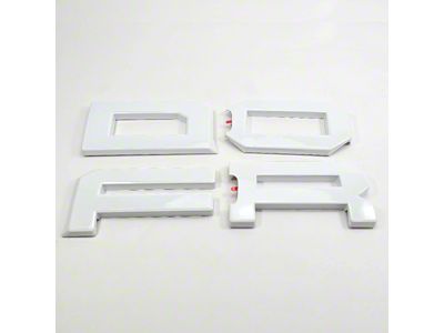 UPR Replacement Grille Letters; Oxford White (22-25 Bronco Raptor)