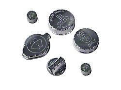UPR Products Engine Cap Covers; Satin (21-25 Bronco, Excluding Raptor)