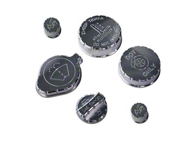 UPR Products Engine Cap Covers; Satin (21-25 Bronco, Excluding Raptor)