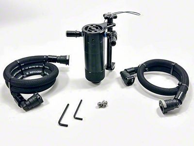 UPR Products Plug N Play Oil Catch Can; Black (2025 2.3L EcoBoost Bronco)